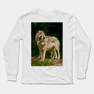 Gray Wolf Long Sleeve T-Shirt